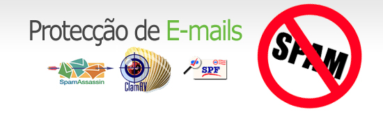 Protecção anti-virus e anti-spam para e-mail